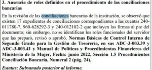 Ministerio de la Mujer omitió publicar nóminas por casi 12 millones