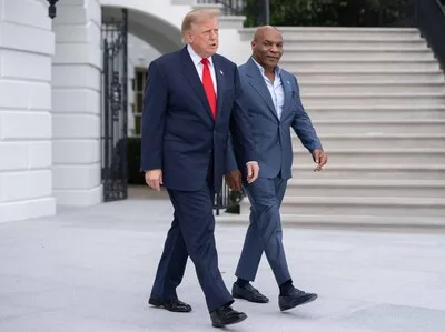 Donald Trump recibe a Mike Tyson en la Casa Blanca