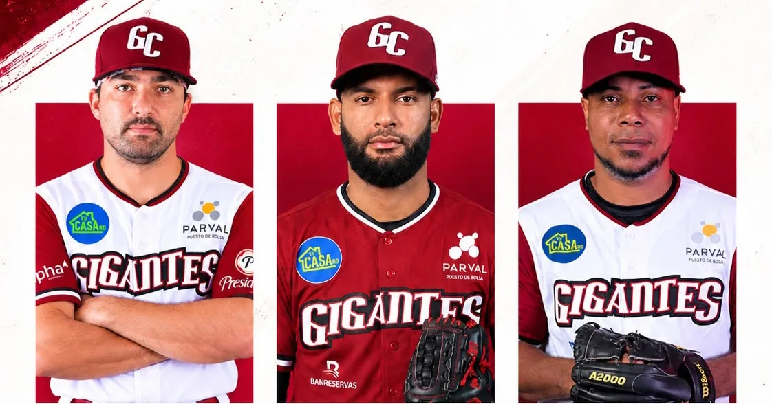 Gigantes del Cibao anuncian rotación abridora para sus próximos tres partidos