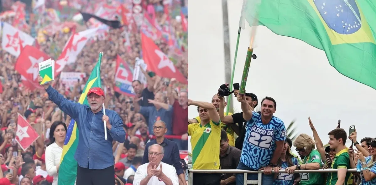 Lula y Flávio Bolsonaro culminan campañas con masivas movilizaciones en Brasil