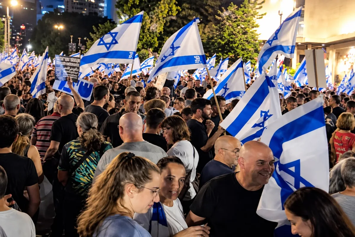 Más de 100,000 personas protestan en Tel Aviv contra el gobierno israelí