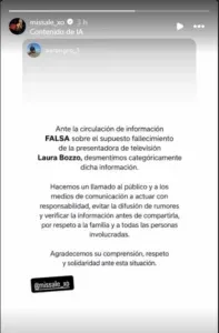 Alejandra de la Fuente desmiente rumores sobre la muerte de Laura Bozzo